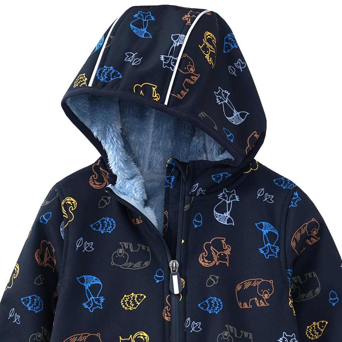 Baby Softshell-Overall mit Tier-Allover