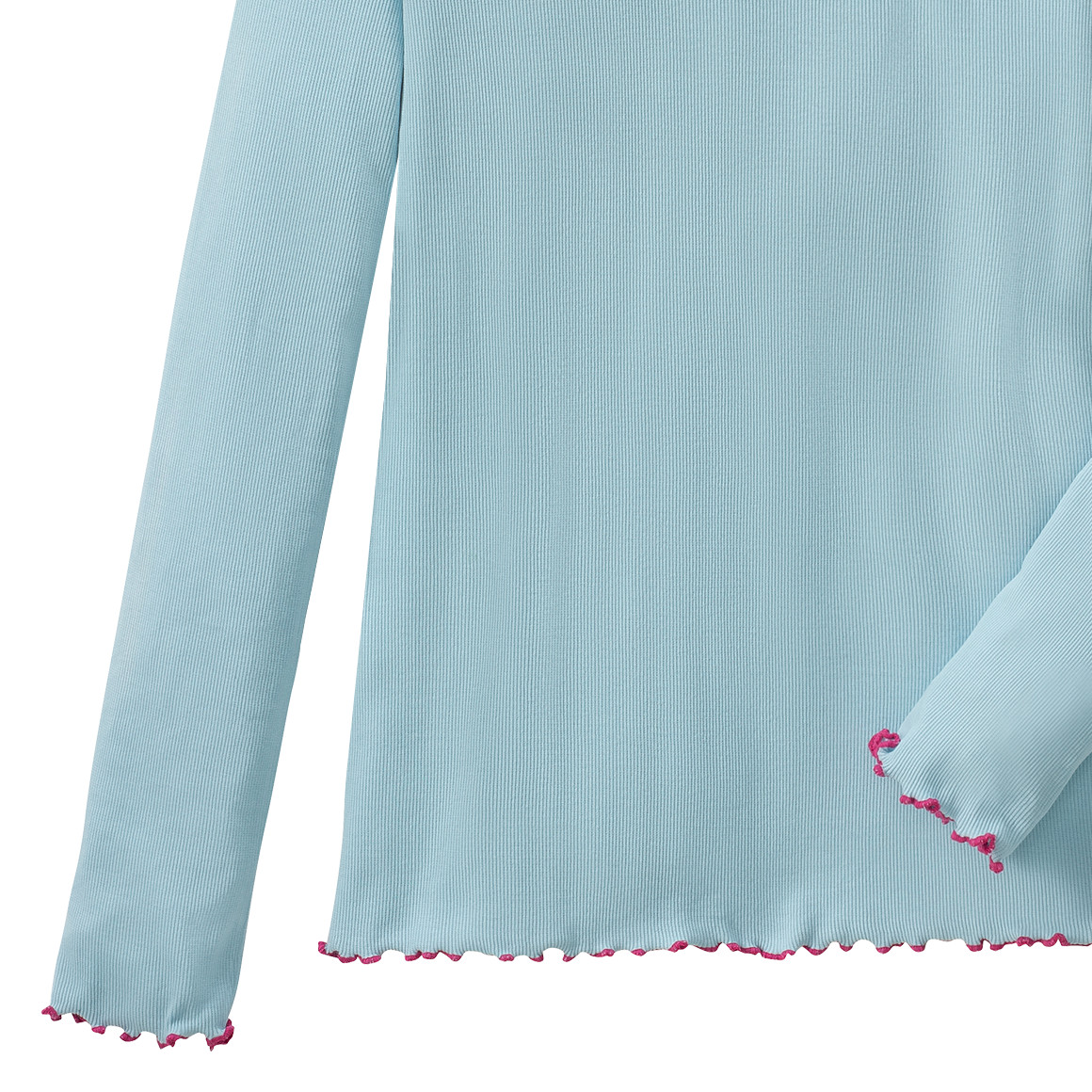 Mädchen Langarmshirt mit Wellenbündchen
