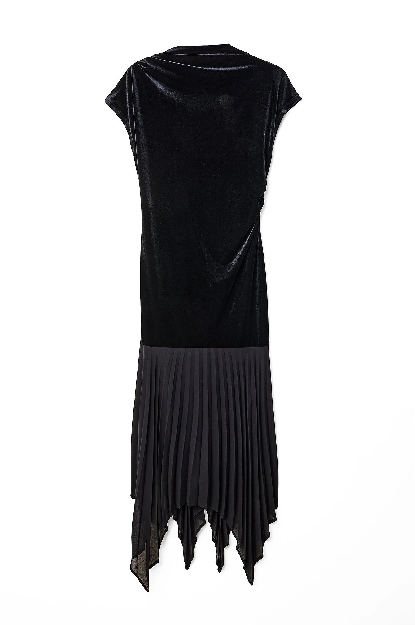 Midikleid mit plissiertem Rock