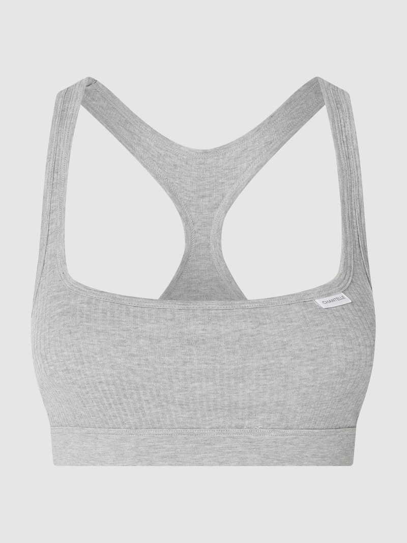 Bustier aus Jersey in hellgrau