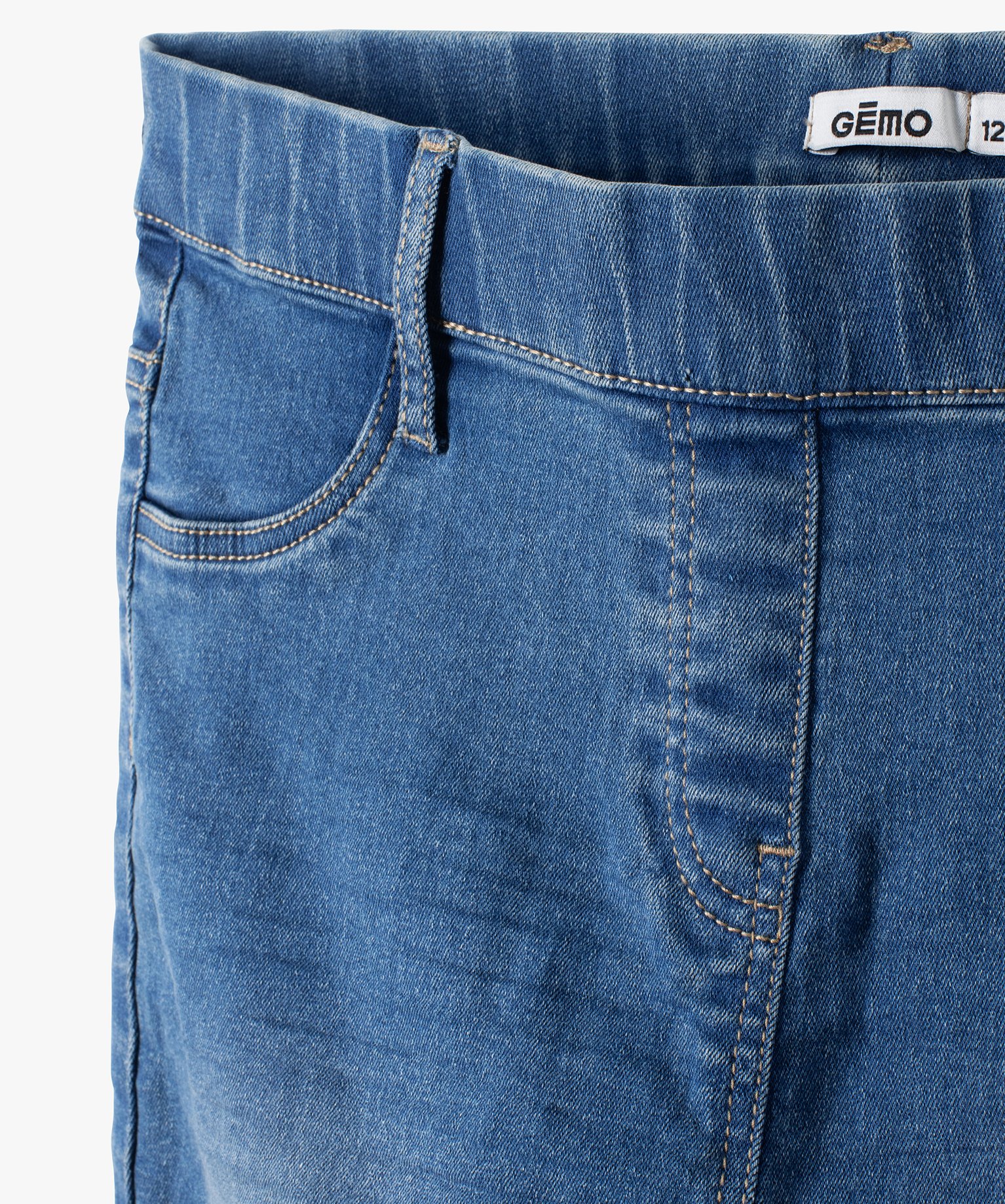 Jegging fille en stretch confortable stone | GEMO