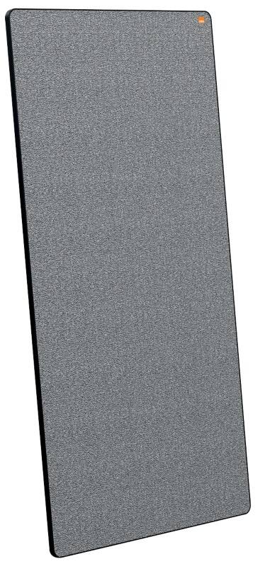Nobo Move & Meet System Abnehmbare & Tragbare Whiteboard- / Notiztafel 1915562 Lackierter Stahl und Stoff 90 x 180 cm Grau, Schwarz