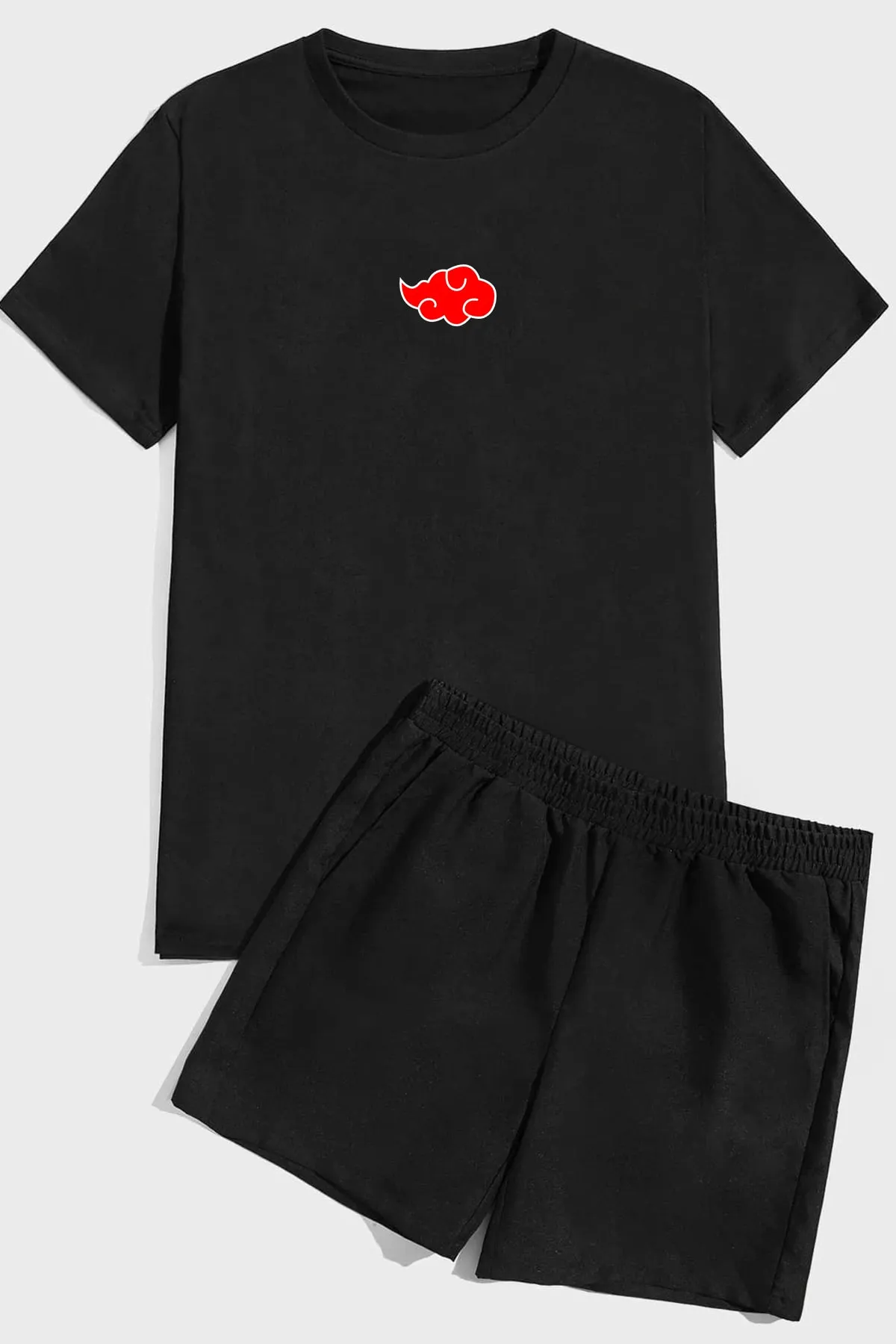 uyguntarz  Shorts-Set mit Ninja-Akatsuki-Print