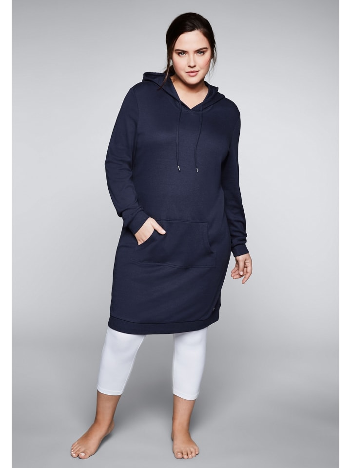 sheego Sweatkleid in marine günstig kaufen 40-42