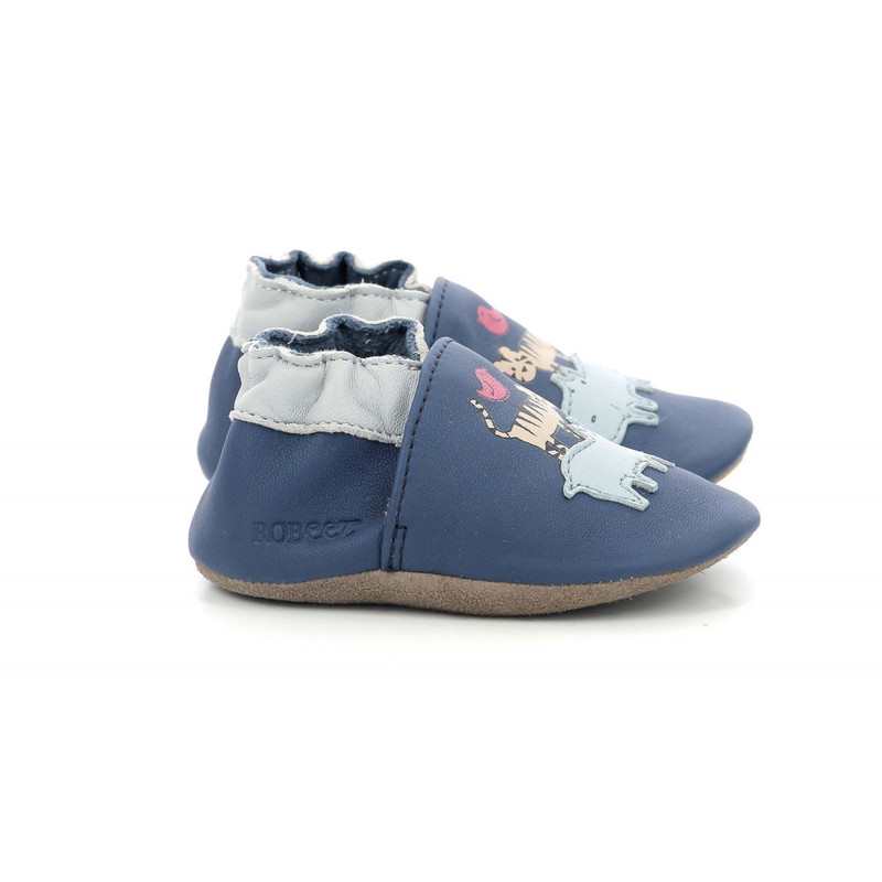 Chaussons cuir tannage végétal Animal Pyramid