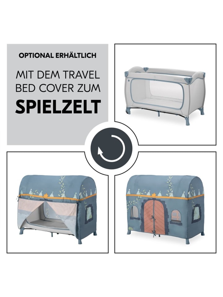 Hauck Reisebett Sleep N Play Go Plus (mit Rollen und seitlichem in grau günstig kaufen onesize