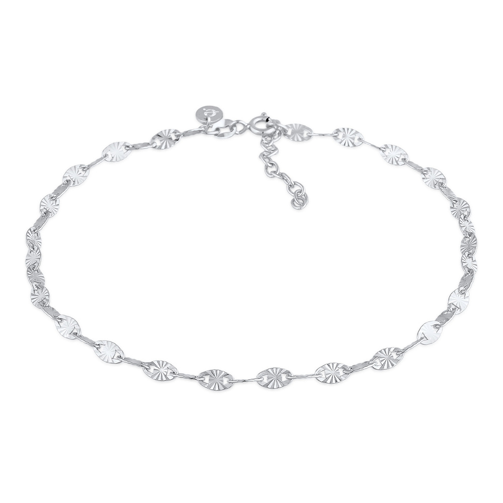 Elli PREMIUM Elli PREMIUM Bracelet de Cheville Plaque pour dames avec motif d'étoile Tendance  Bijoux
