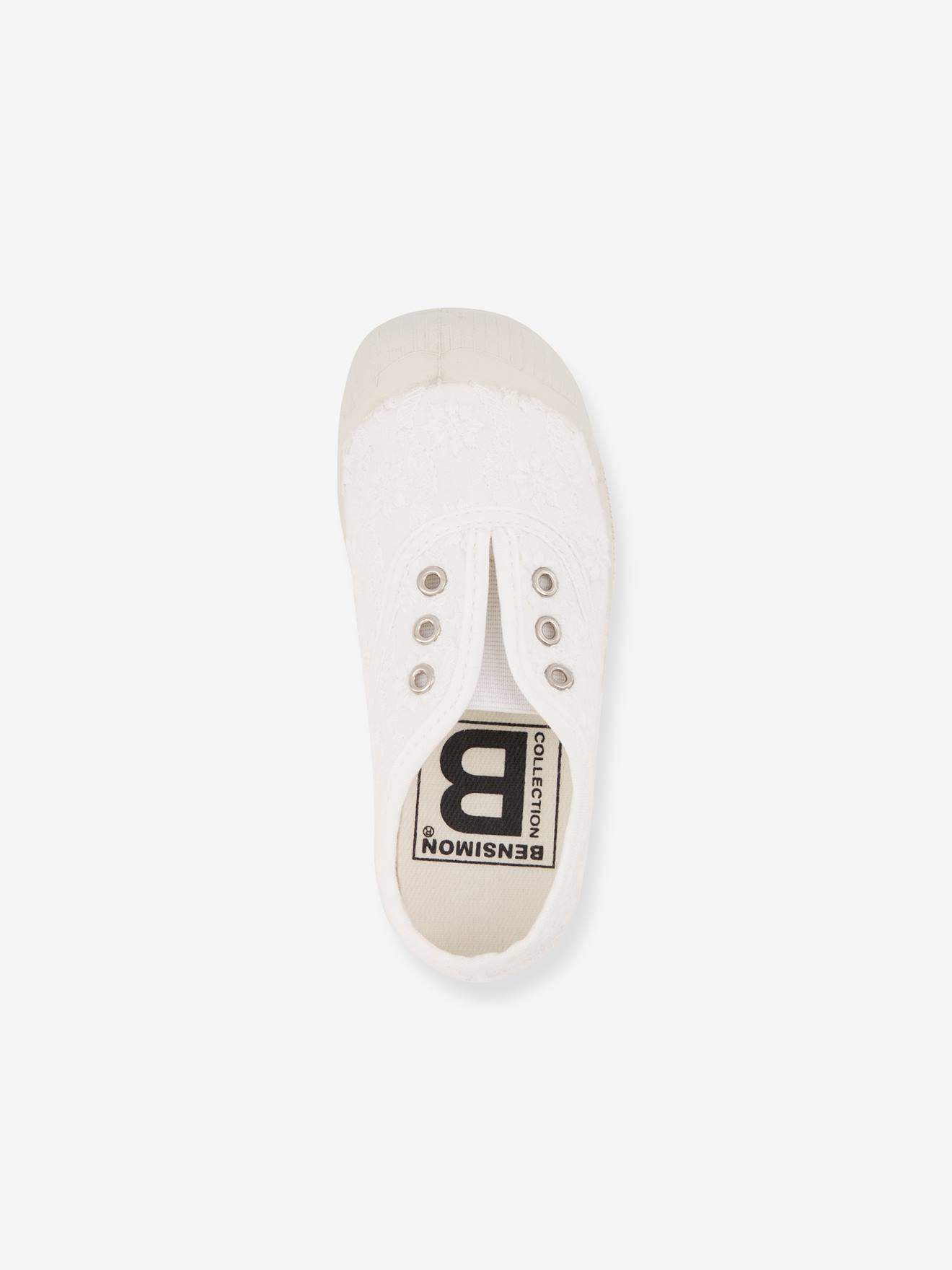 Tennis coton enfant Elly BENSIMON® écru