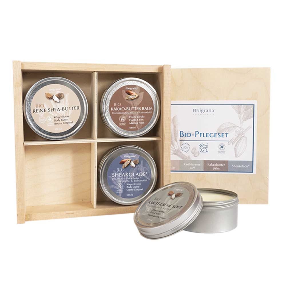 Shea und Kakaobutter - Pflege-Set 4x100ml