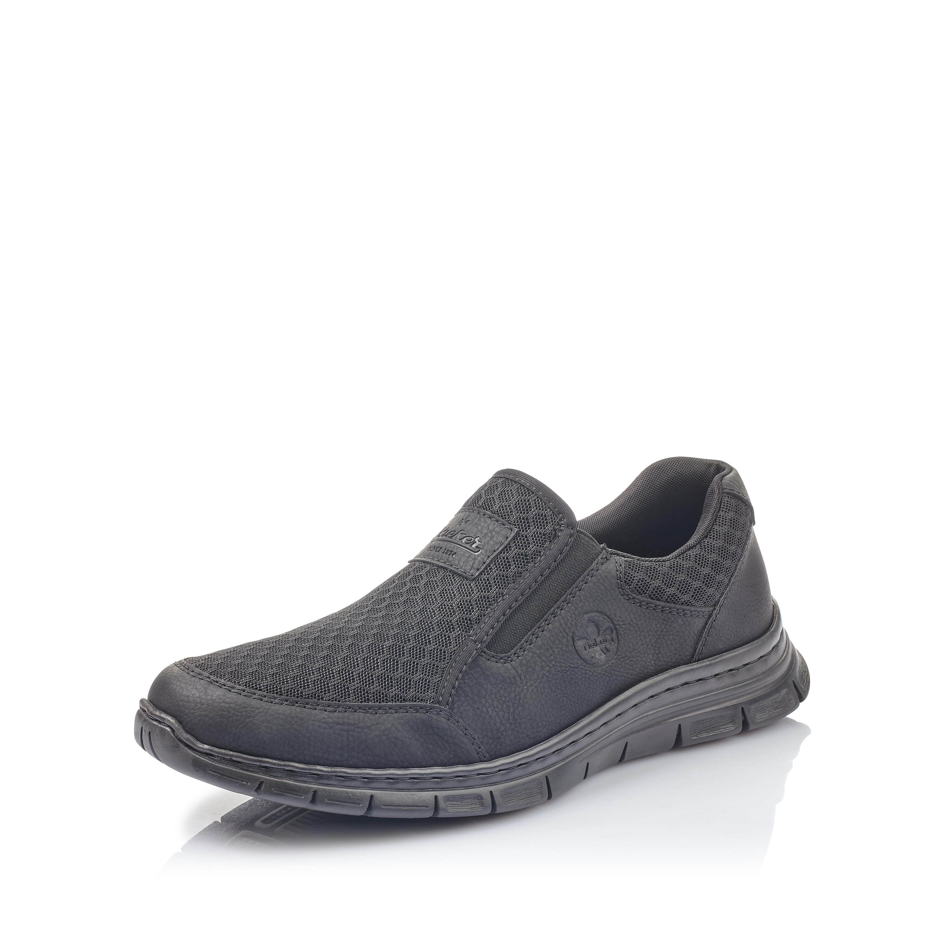Rieker Herren Slipper tiefschwarz