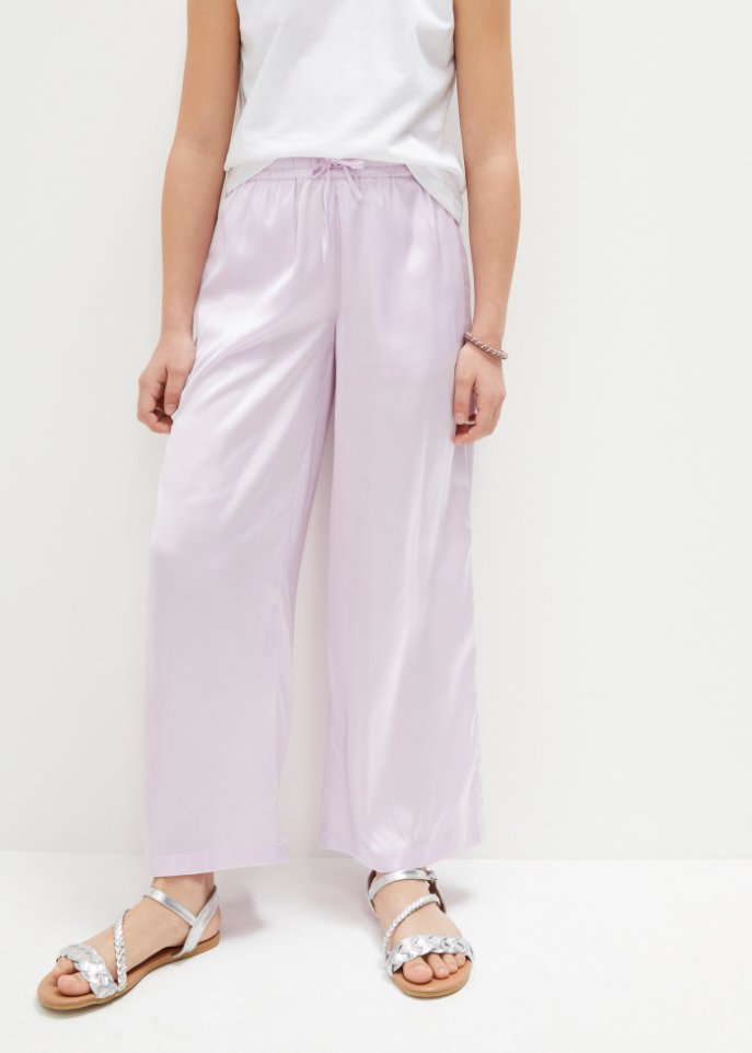 Mädchen Satinhose mit Gummibund