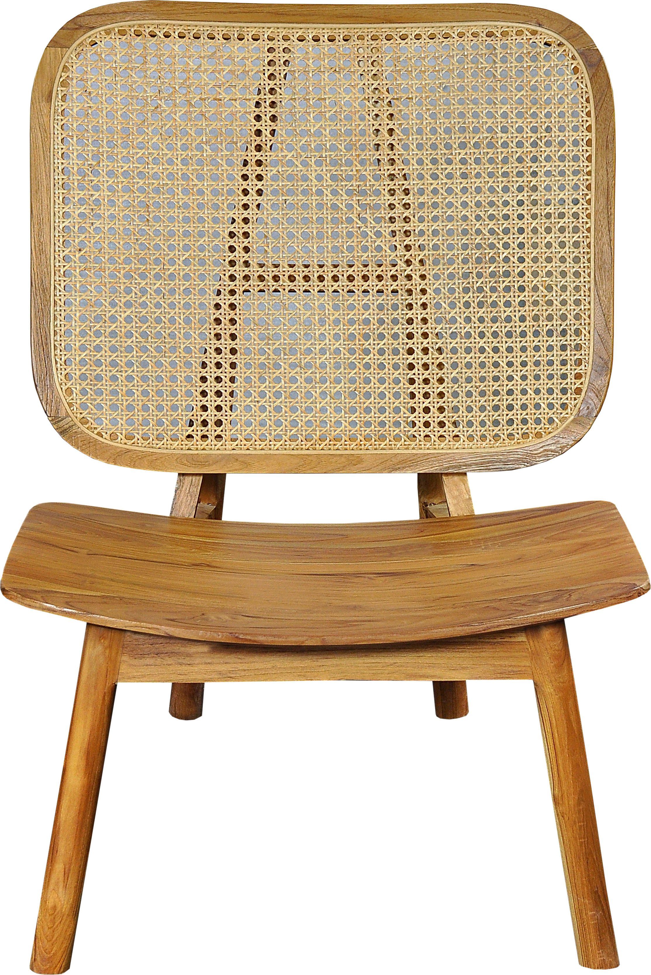 SIT Rattanstuhl, mit Wiener Geflecht, moderner Lounge chair für alle Räume geeignet