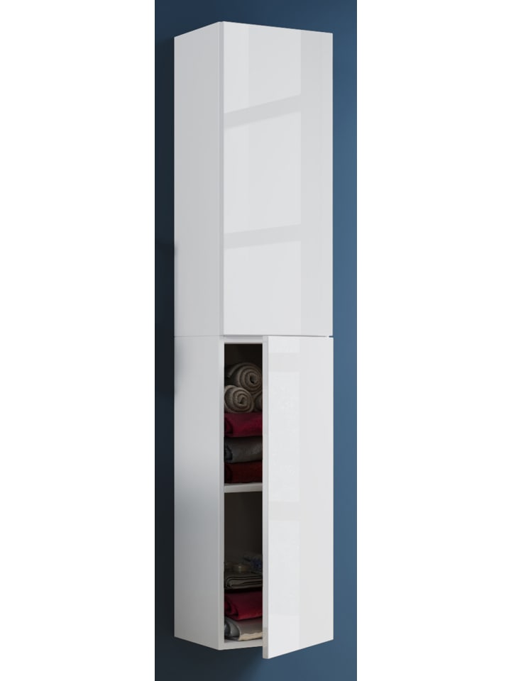 VCM  Holz Badmöbel Bad Hochschrank Badschrank Lendas in Weiß günstig kaufen onesize