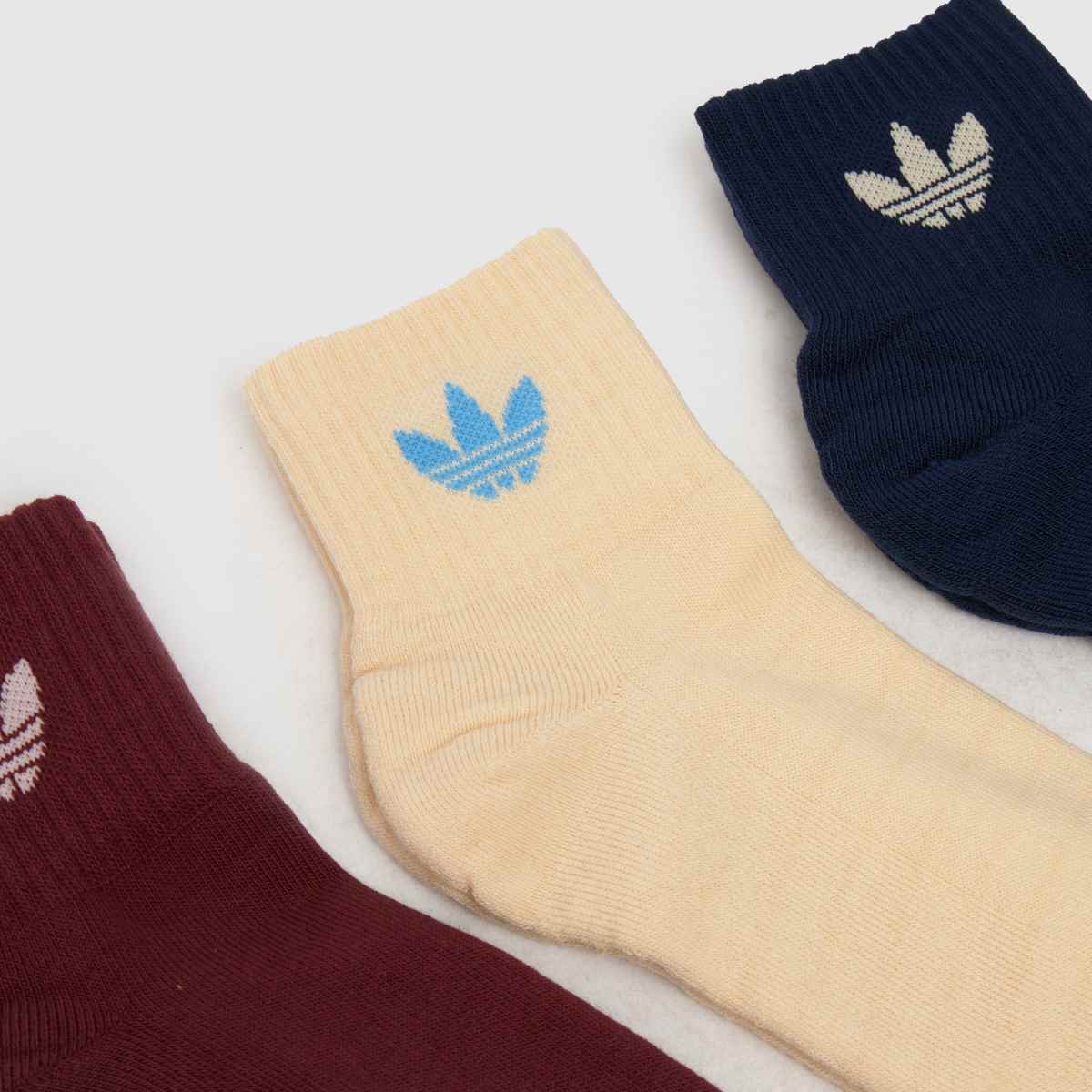 adidas multi originals mittankelstrumpor 3-pack