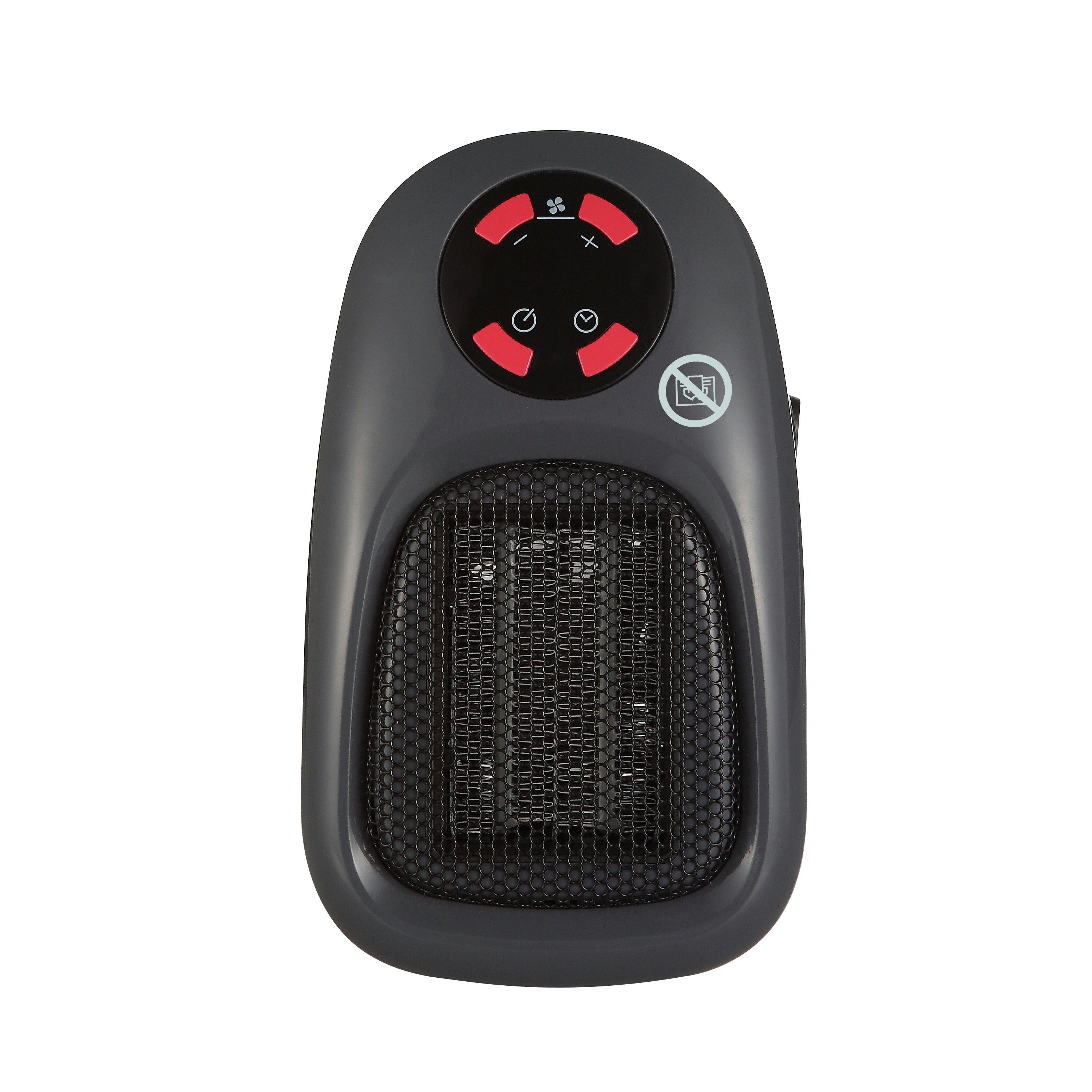 Balderia Schnellheizlüfter Steckdosenheizung Plug-In Heater SH500, 500 W, Steckdosen Mini Heizlüfter 500W