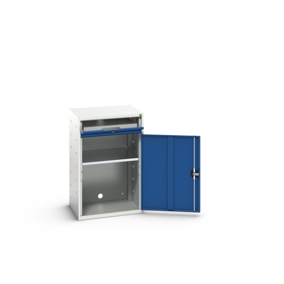 Bott 16928000.11 Verso mobilna omarica 650x550x1650mm 1 polica 1 vrata 1 predal RAL 5010