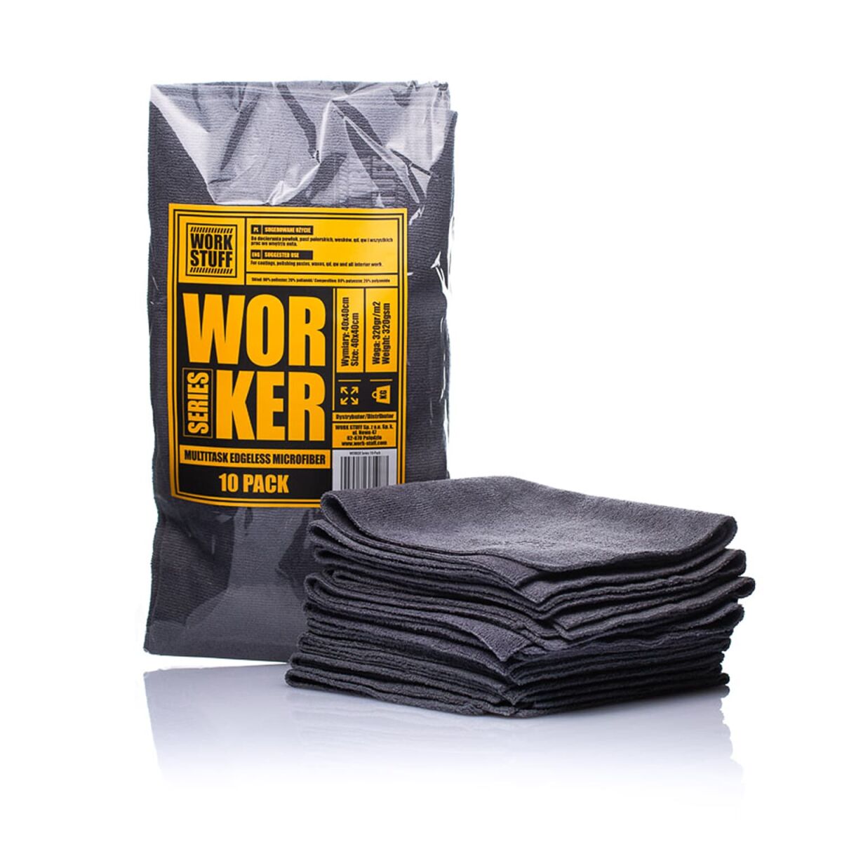 Work Stuff Worker 10xPack 320GSM 40x40 grau
