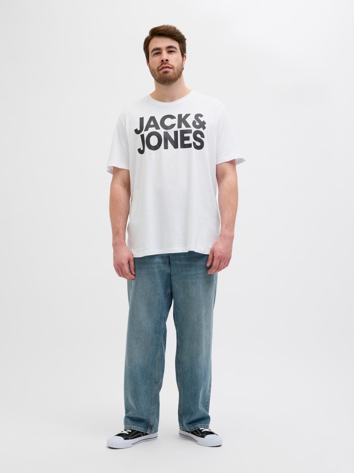 JACK & JONES PLUS T-shirt in White 1 günstig kaufen