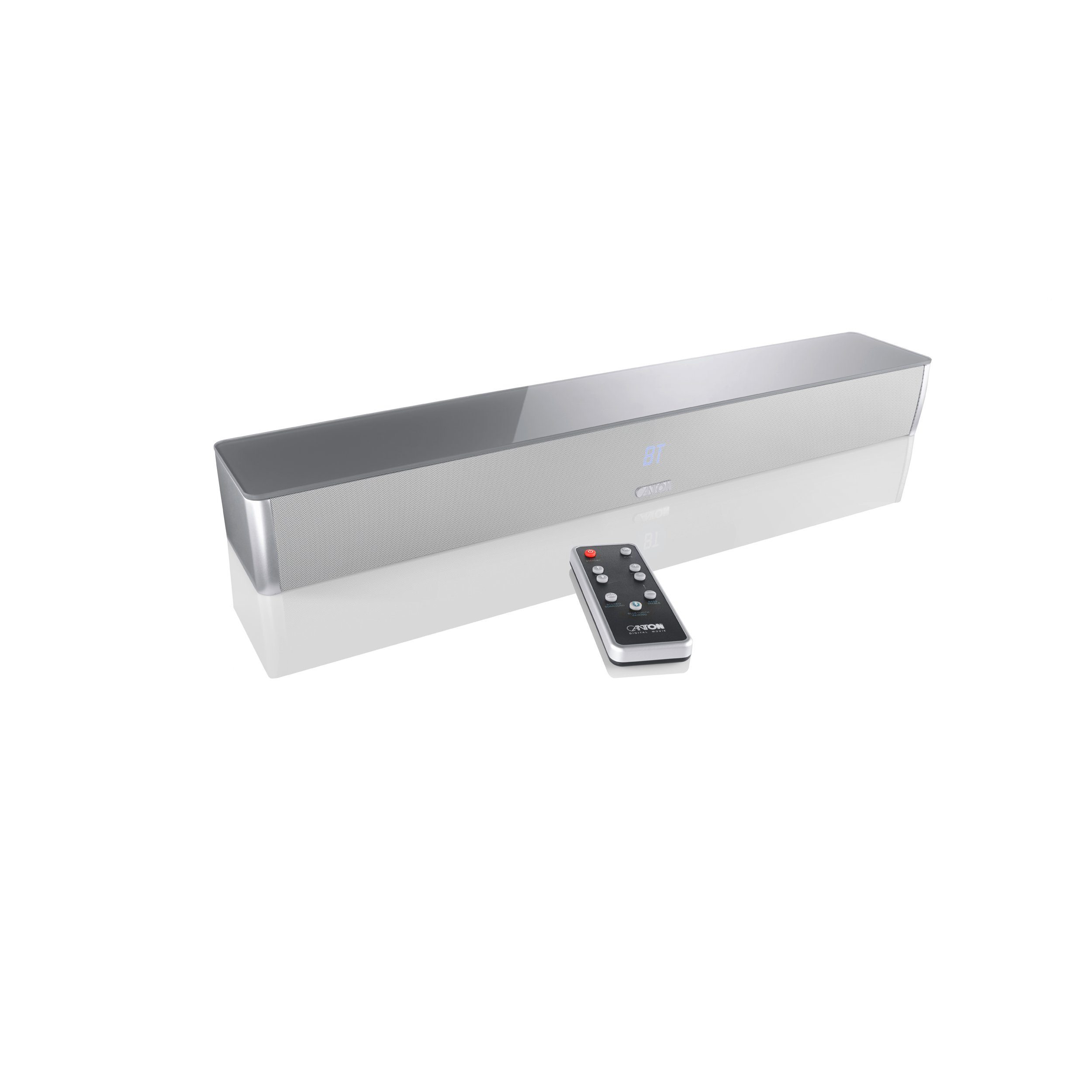 CANTON DM 5 silber mit Glas Soundbar (Bluetooth, 120.0 W)
