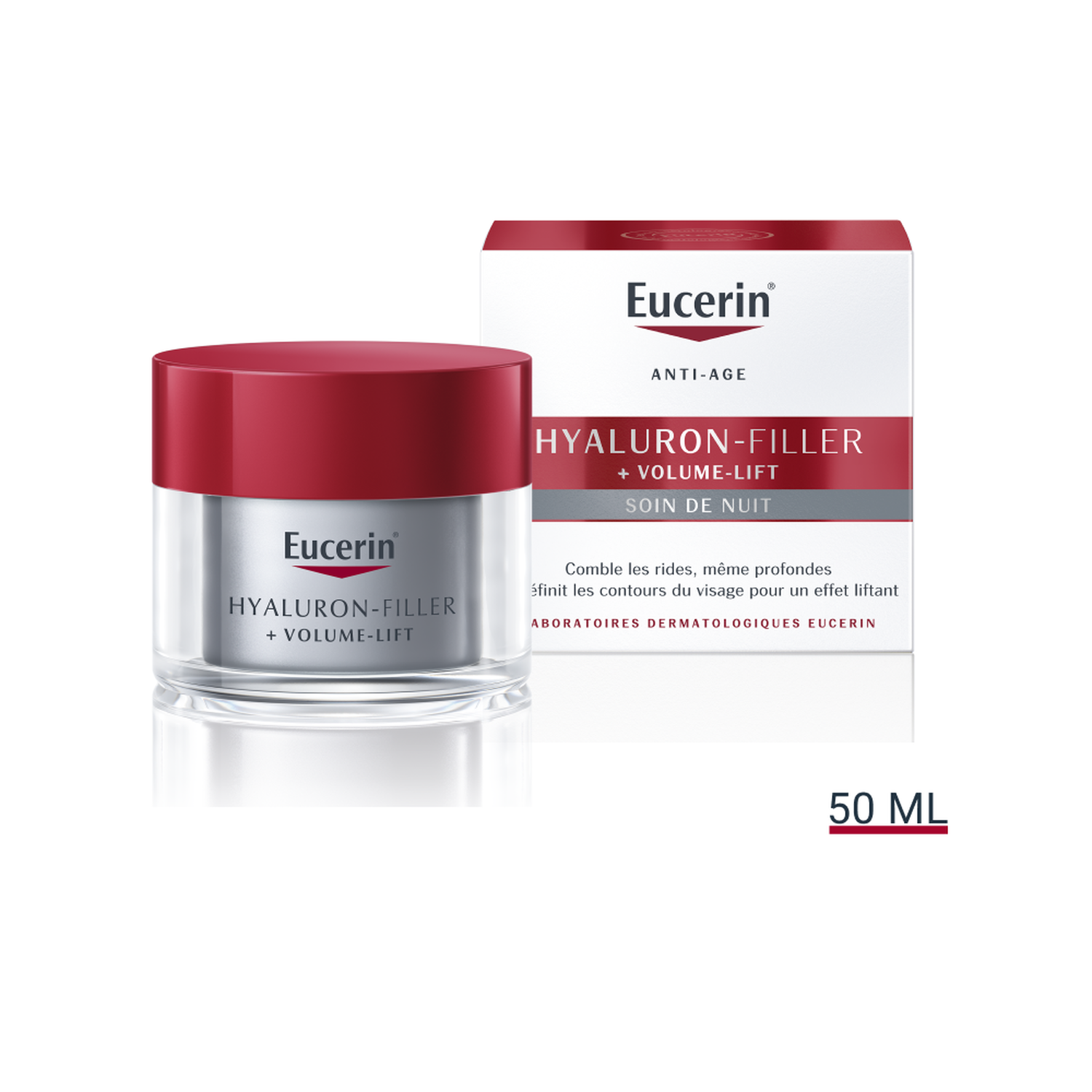Eucerin Hyaluron-Filler Volume-Lift Soin de Nuit Volumisateur - Tous Types de Peaux