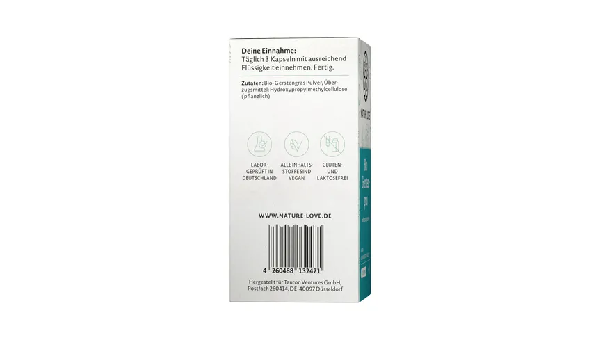 NATURE LOVE Bio Gerstengras 55 g