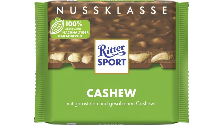 Ritter Sport Nuss-Klasse Cashew Tafel 100 g