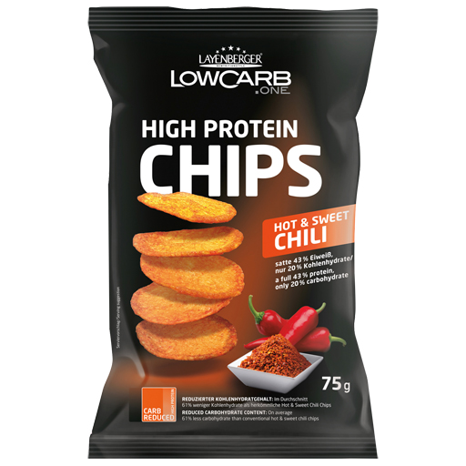 LOWCARB.ONE High Protein Chips Hot & Sweet Chilli  75 g