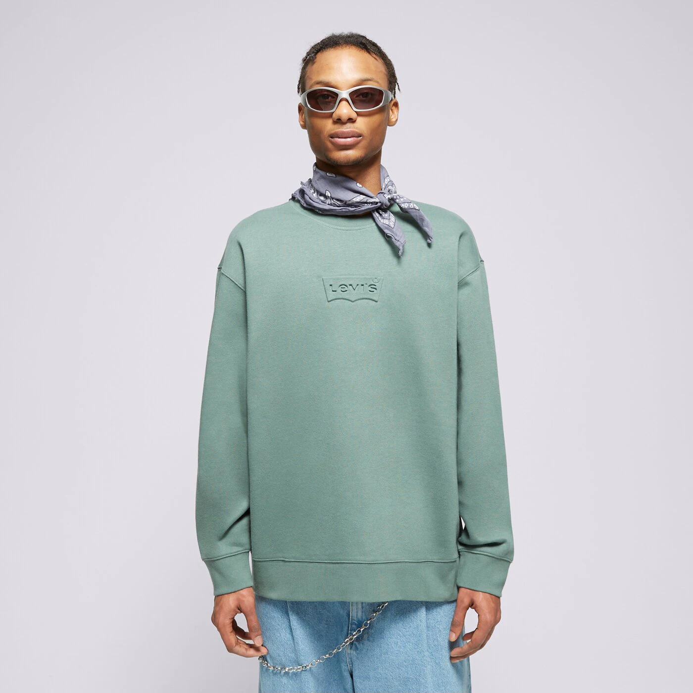LEVI'S SWEATSHIRT RELAXD GRAPHIC CREW GREENS Khaki