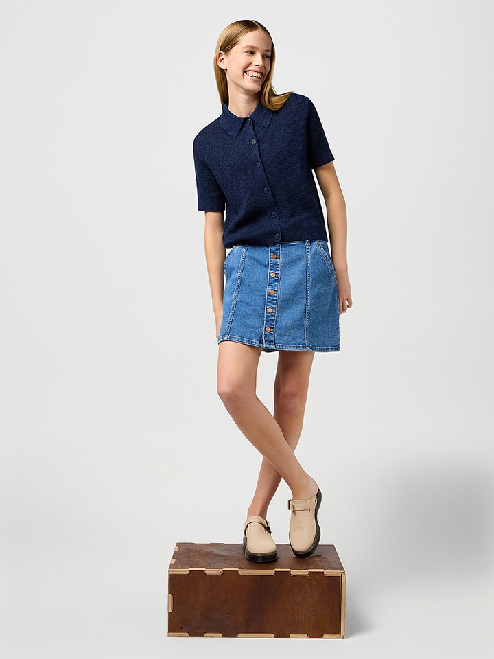 Wrangler Jeansrock in Blau günstig kaufen