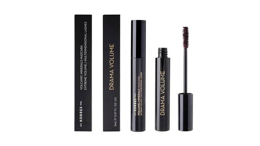 KORRES Black Volcanic Minerals Drama Volume Mascara 11 ml 2 - Plum Brown