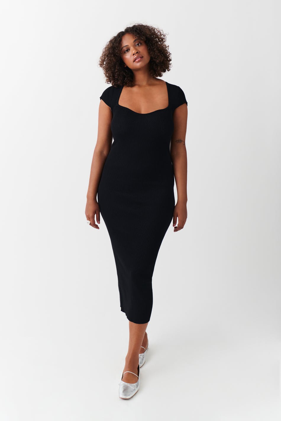 Knitted midi dress