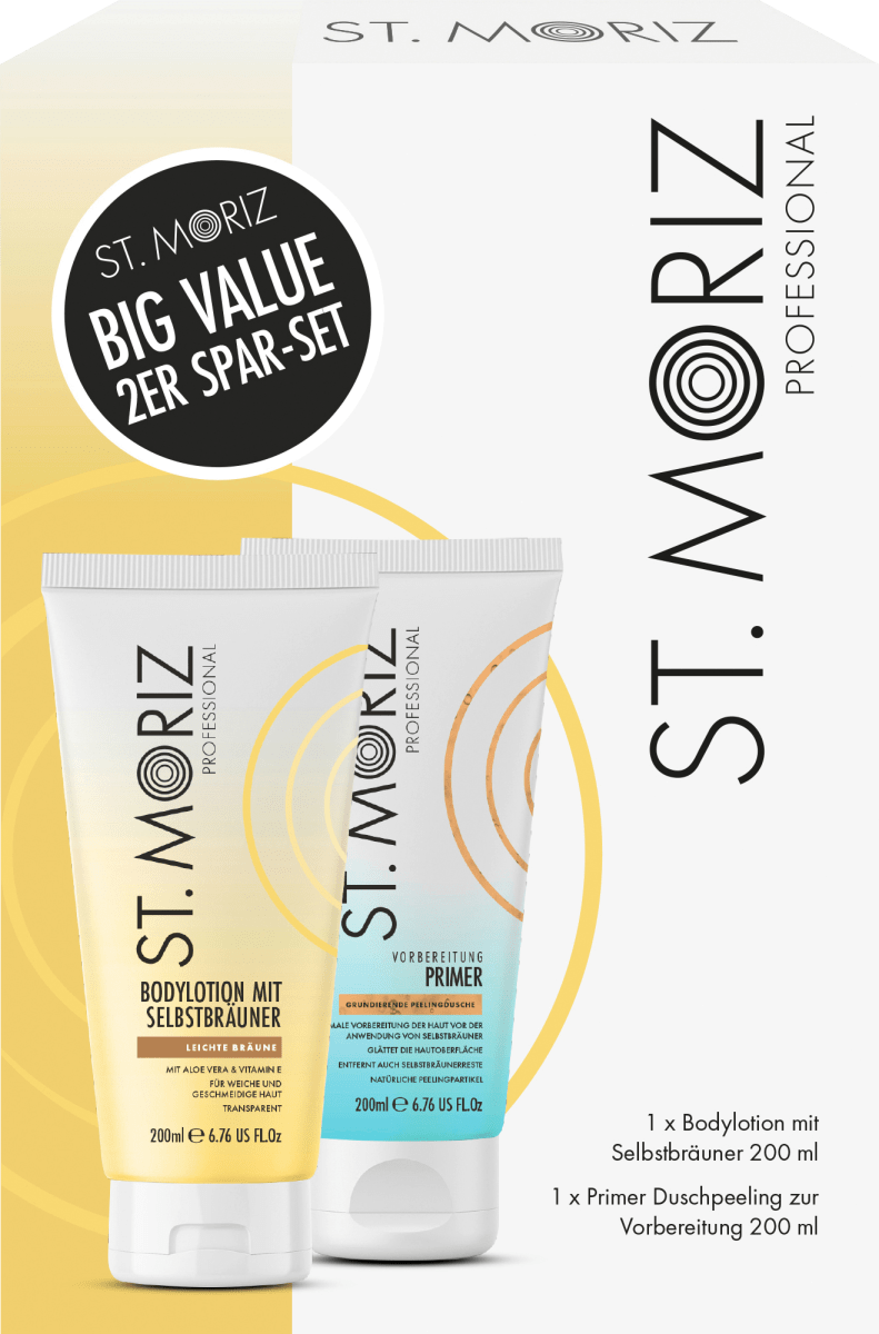 Bräunungsset Duschpeeling & Selbstbräuner Bodylotion 2tlg., 1 St