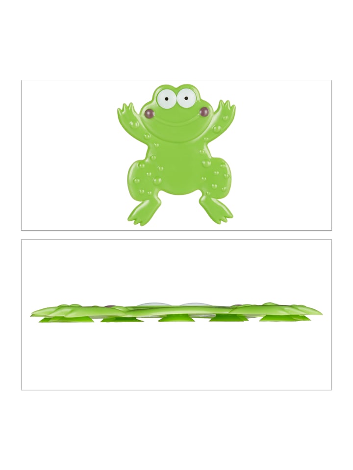 relaxdays 5x Badesticker Frosch in Grün günstig kaufen onesize