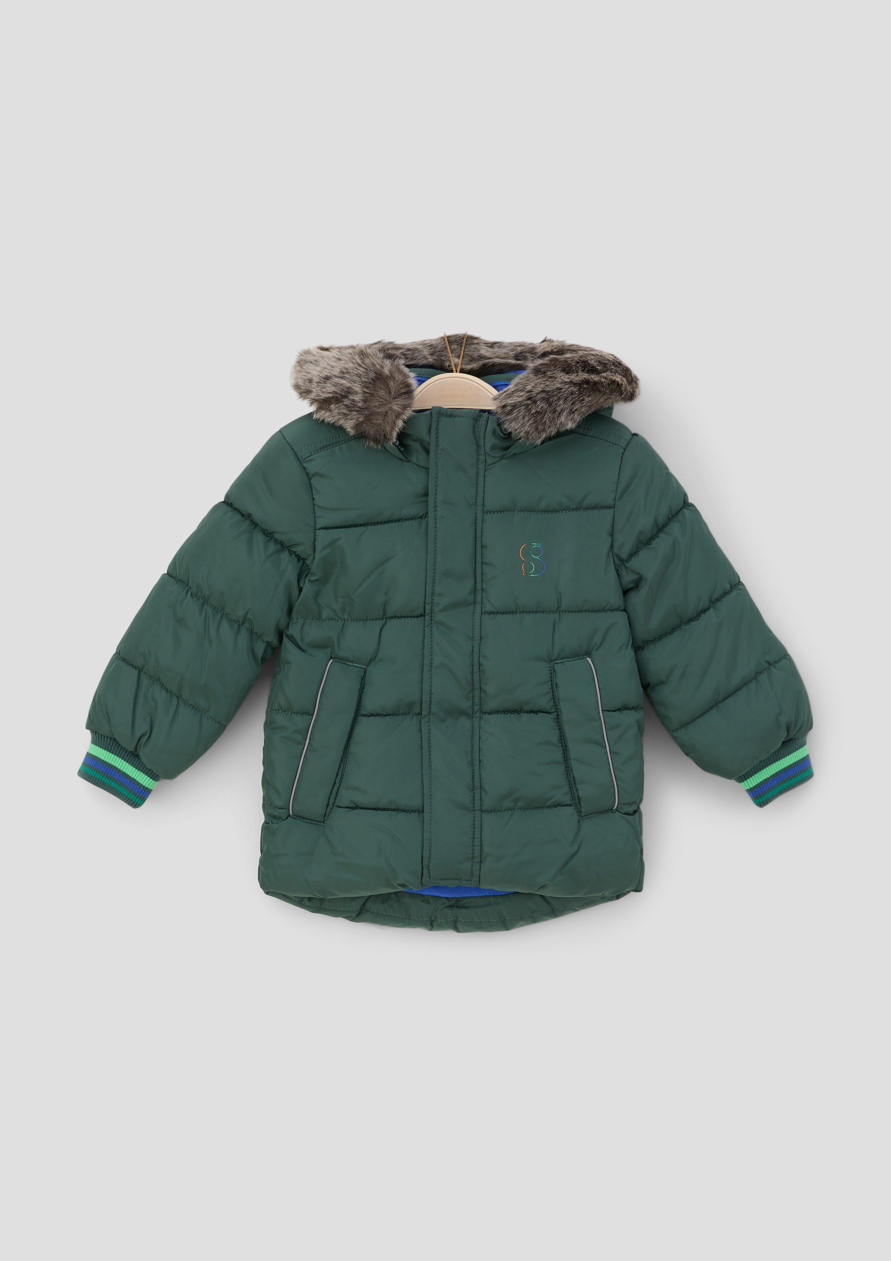 Steppjacke mit abnehmbarem Kunstfell  2132275-6715