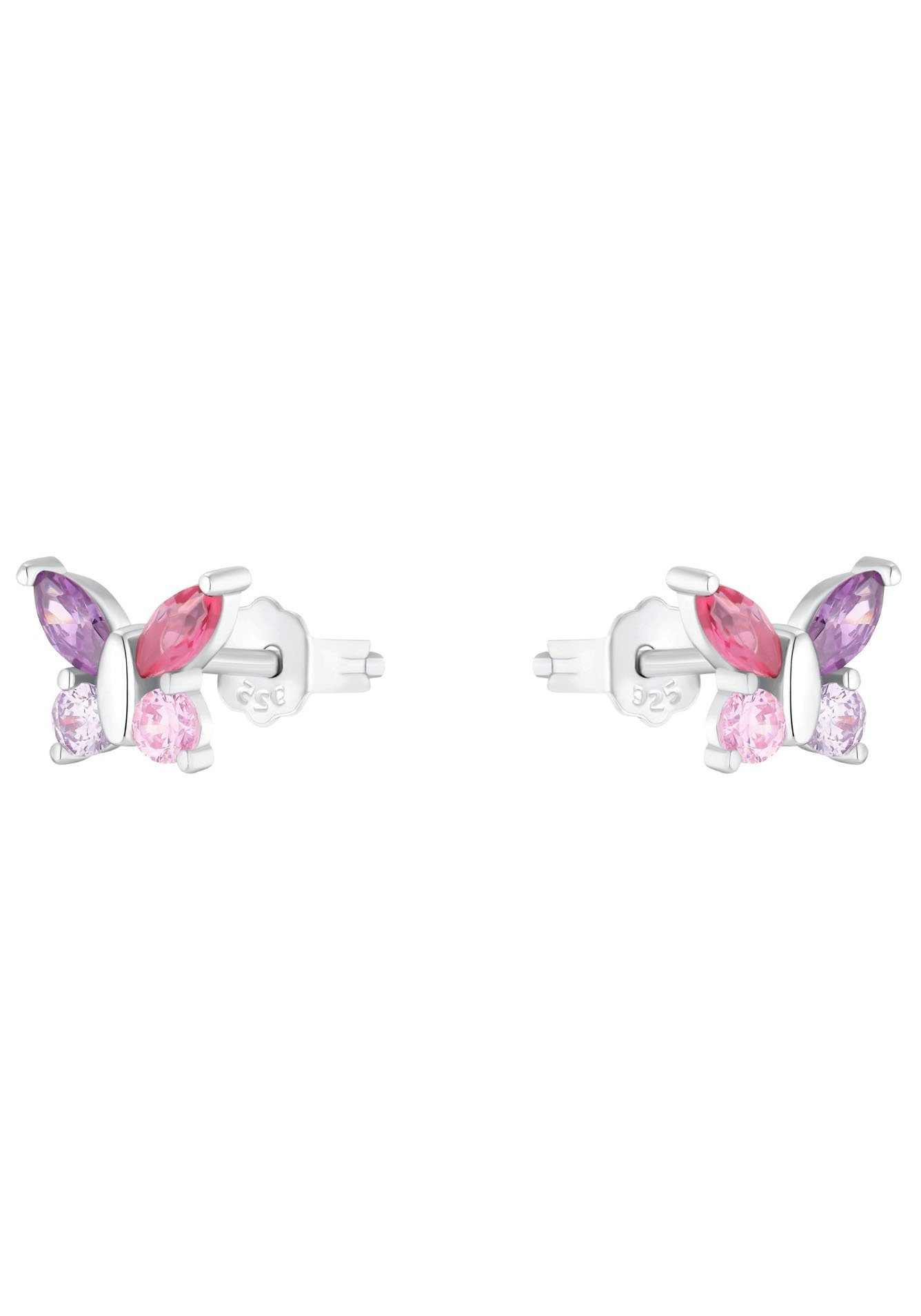 Amor Paar Ohrstecker Schmetterling, 2036525, 2036526, 2036528, mit Zirkonia