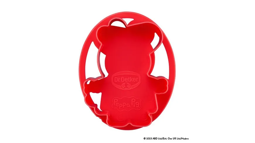 Dr.Oetker Präge-Ausstecher-Set Peppa 4-teilig türkis, blau, rot, orange