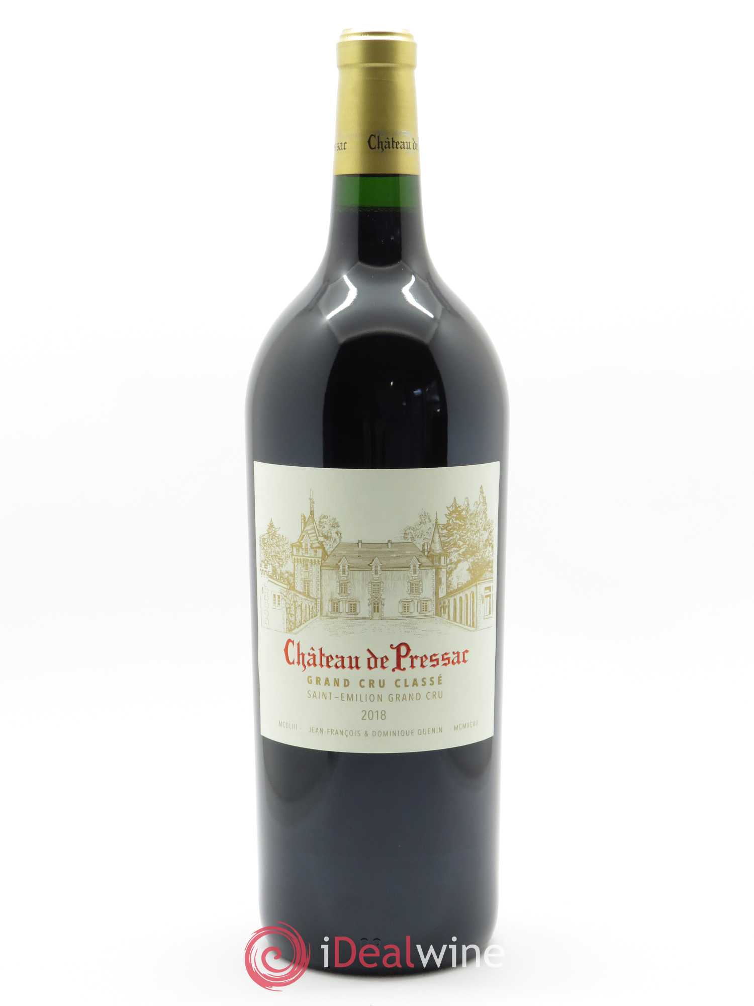Château de Pressac Grand Cru Classé  2018 - Lot de 1 Magnum