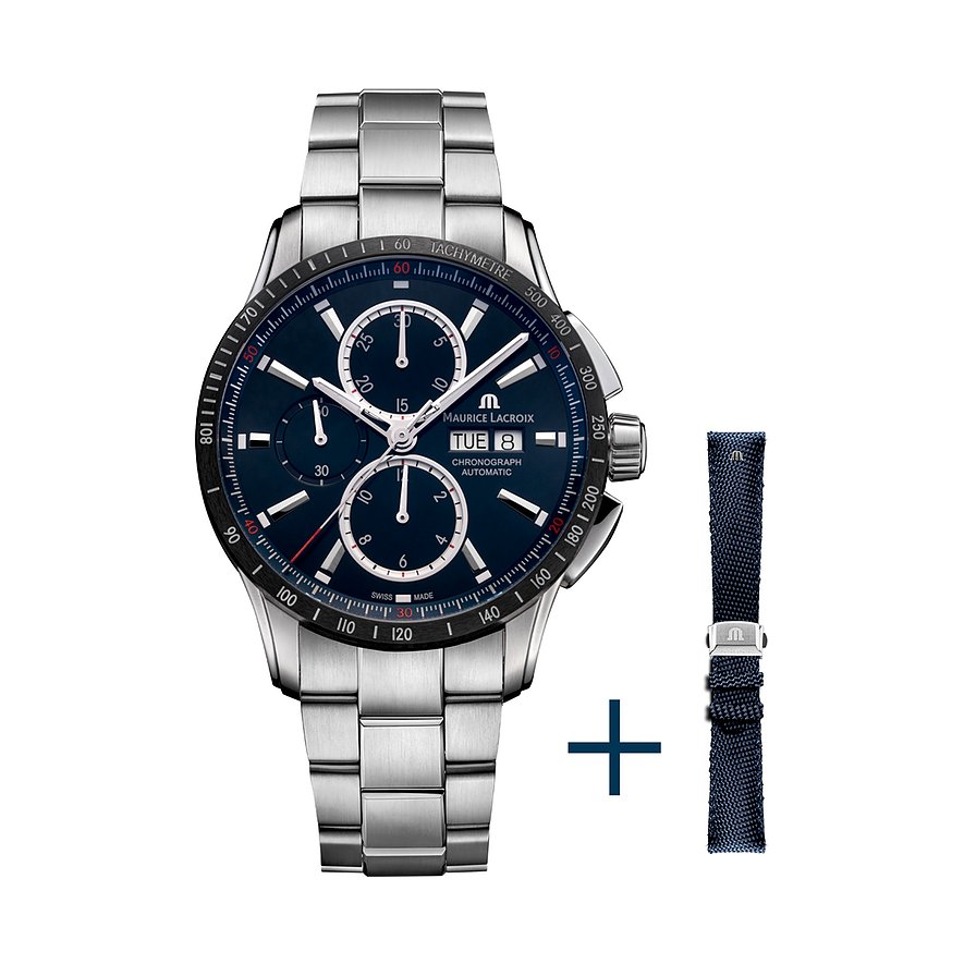Maurice Lacroix Uhren-Set inkl. Wechselarmband Pontos S Chronograph Automatic