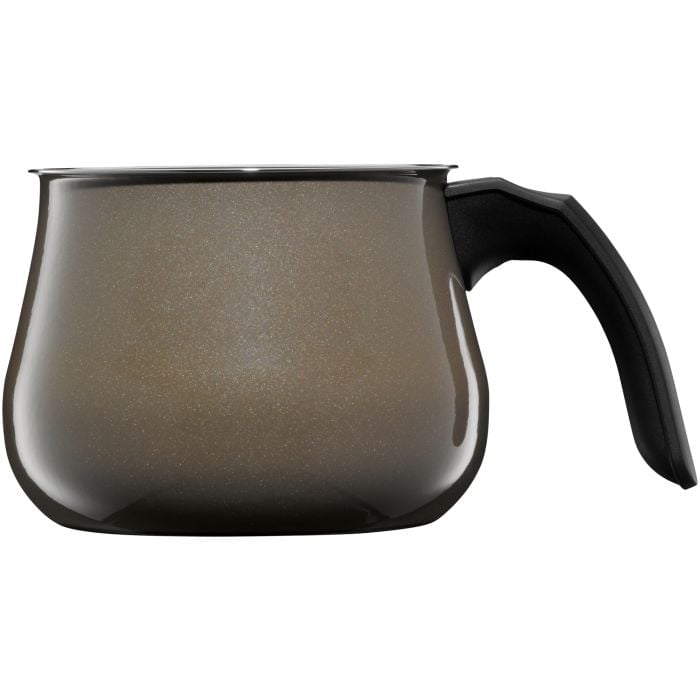 Fusiontec Mineral Mini-Topf mit Glasdeckel, 12 cm, Dark Brass