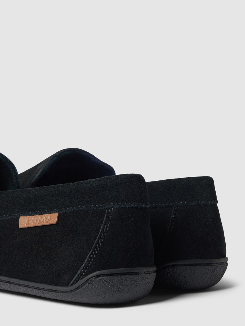 Mokassins aus Leder Modell 'BRENAN BEAR' in schwarz