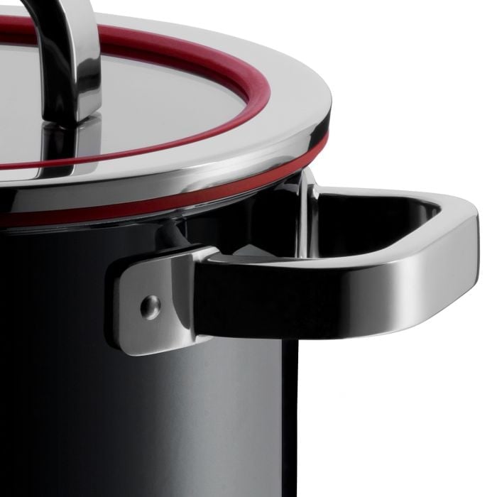 Fusiontec Functional Bratentopf mit Glasdeckel, 20 cm, Black