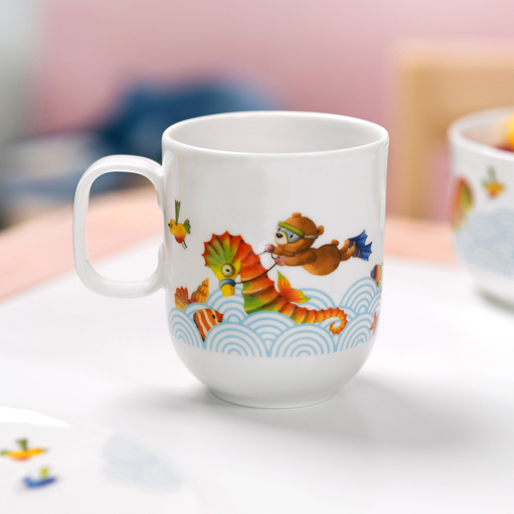 Villeroy & Boch Mug avec 1 anse pour enfants grande Happy as a Bear Vaisselle pour enfant