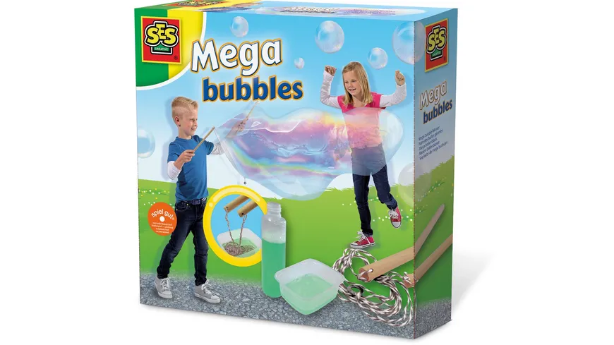 SES Creative - Mega Bubbles - Riesenseifenblasen Set