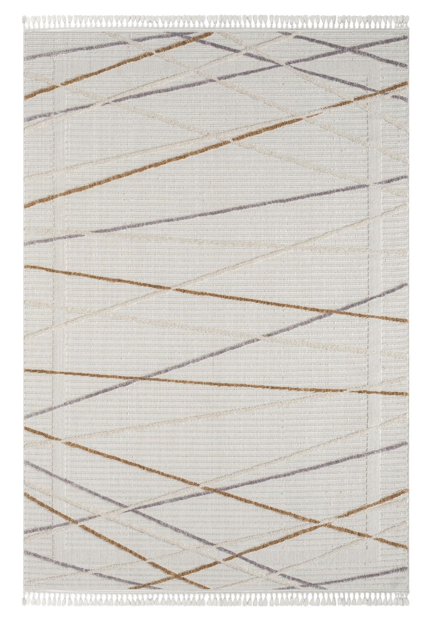 MyFlair Teppich Mila, 200cm x 290cm, Farbe Hellgrau, rechteckig, Florhöhe 10mm