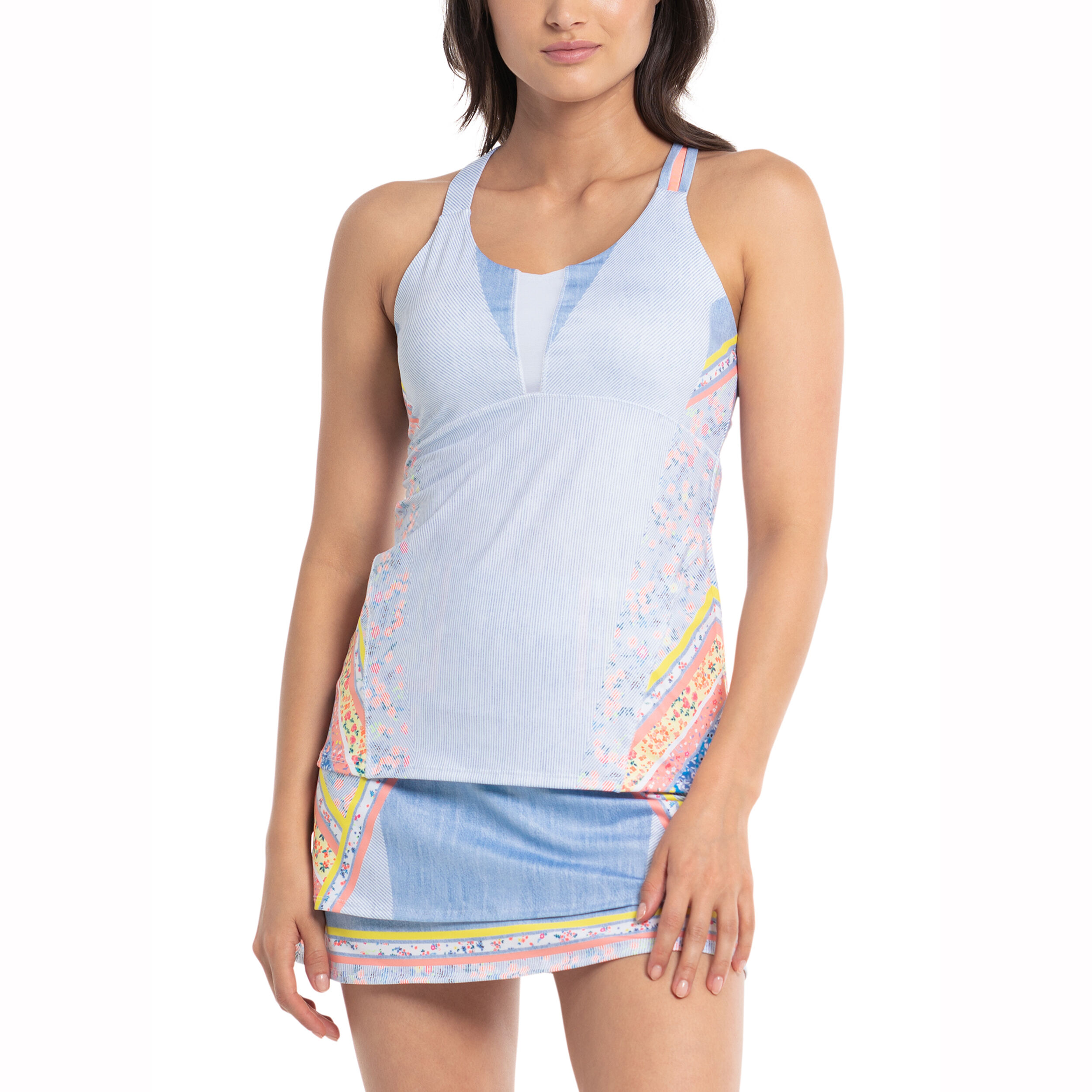 Liberty In Love With Bra Tank-Top Damen - Hellblau, Mehrfarbig