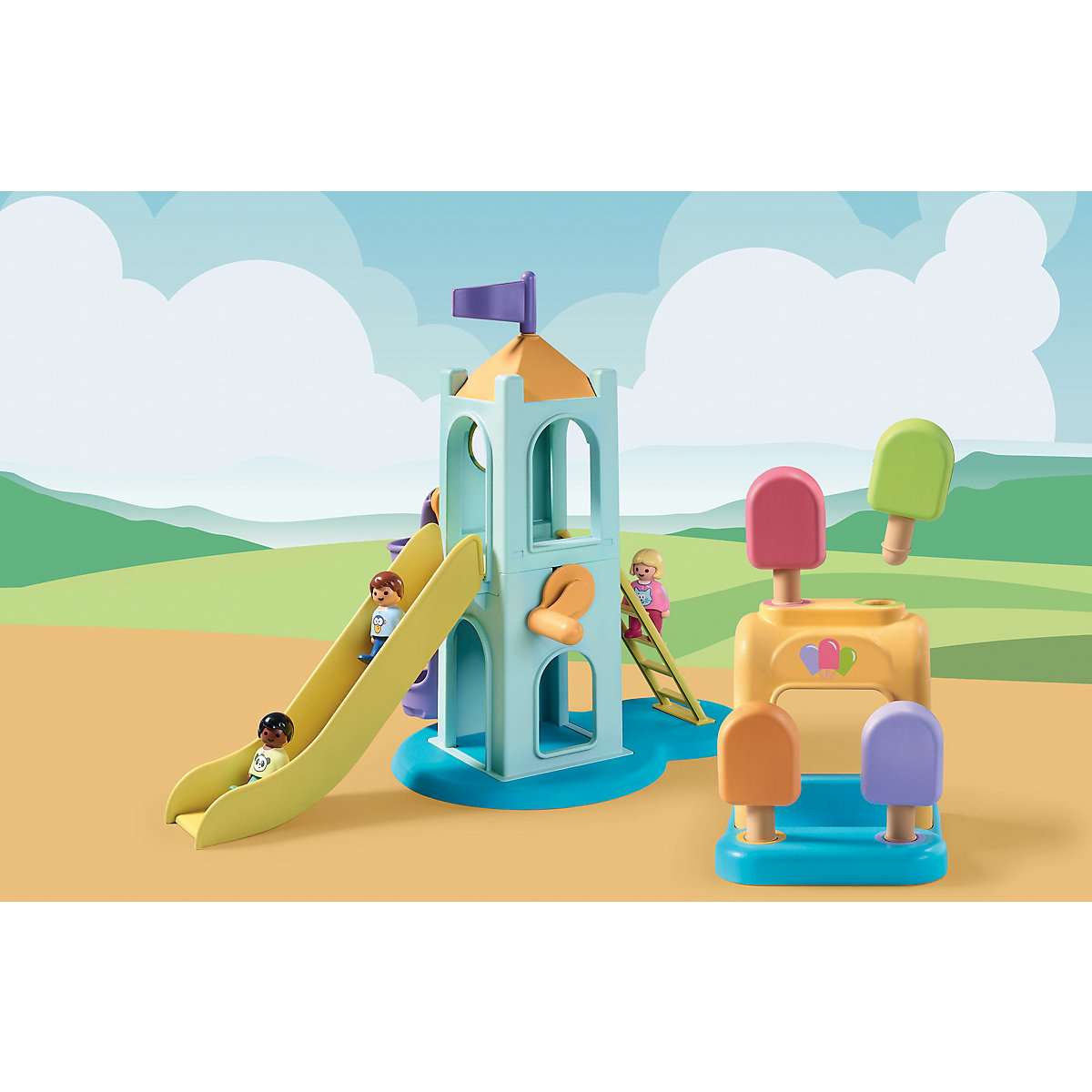PLAYMOBIL® 71326 1.2.3: Erlebnisturm mit Eisstand
