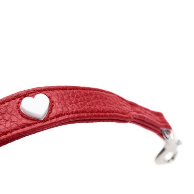 HUNTER Verstellbare Führleine Round & Soft Love, rot