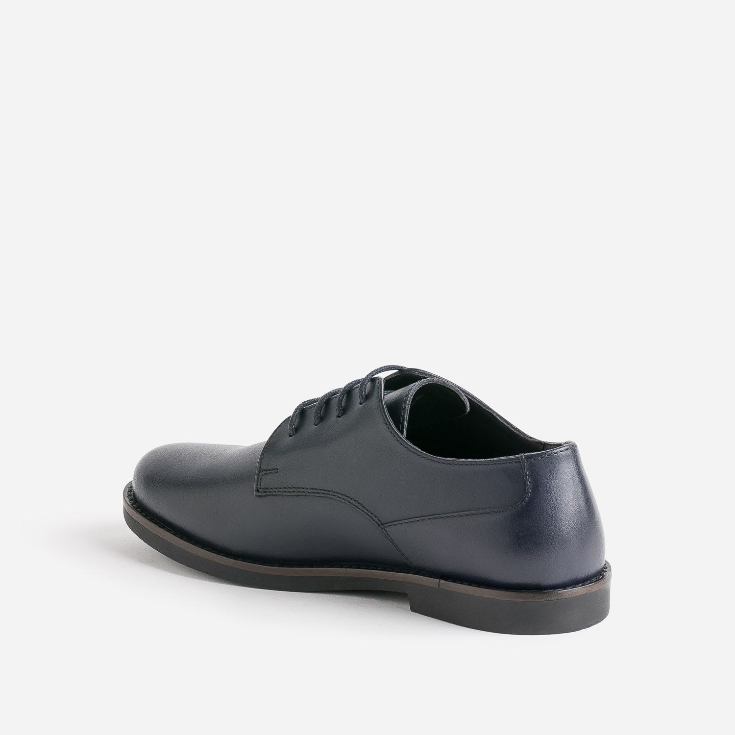Derby BUGGY marine en cuir