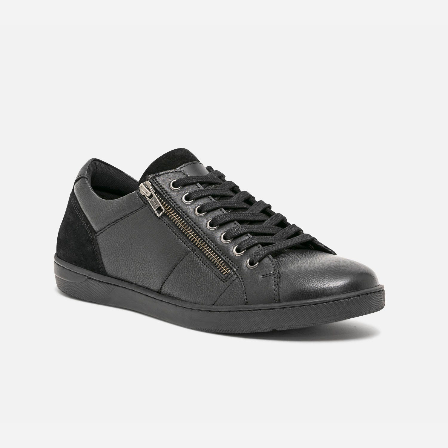 Tennis noire en cuir