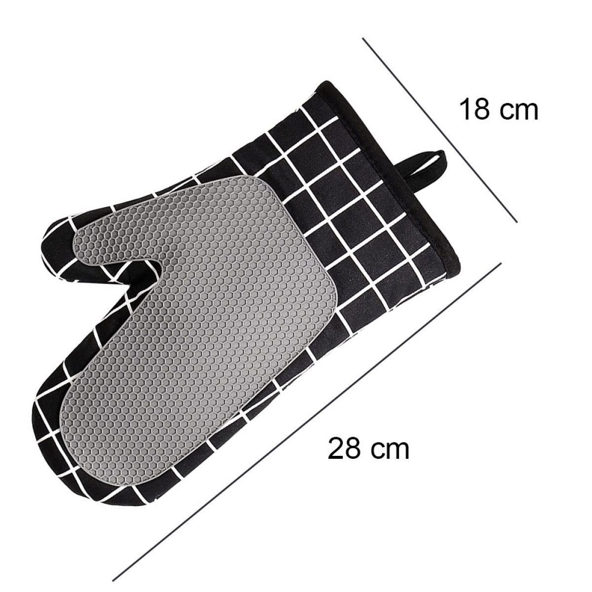 LENBEST Topflappen Ofenhandschuhe Hitzebeständige Backhandschuhe Kochhandschuhe